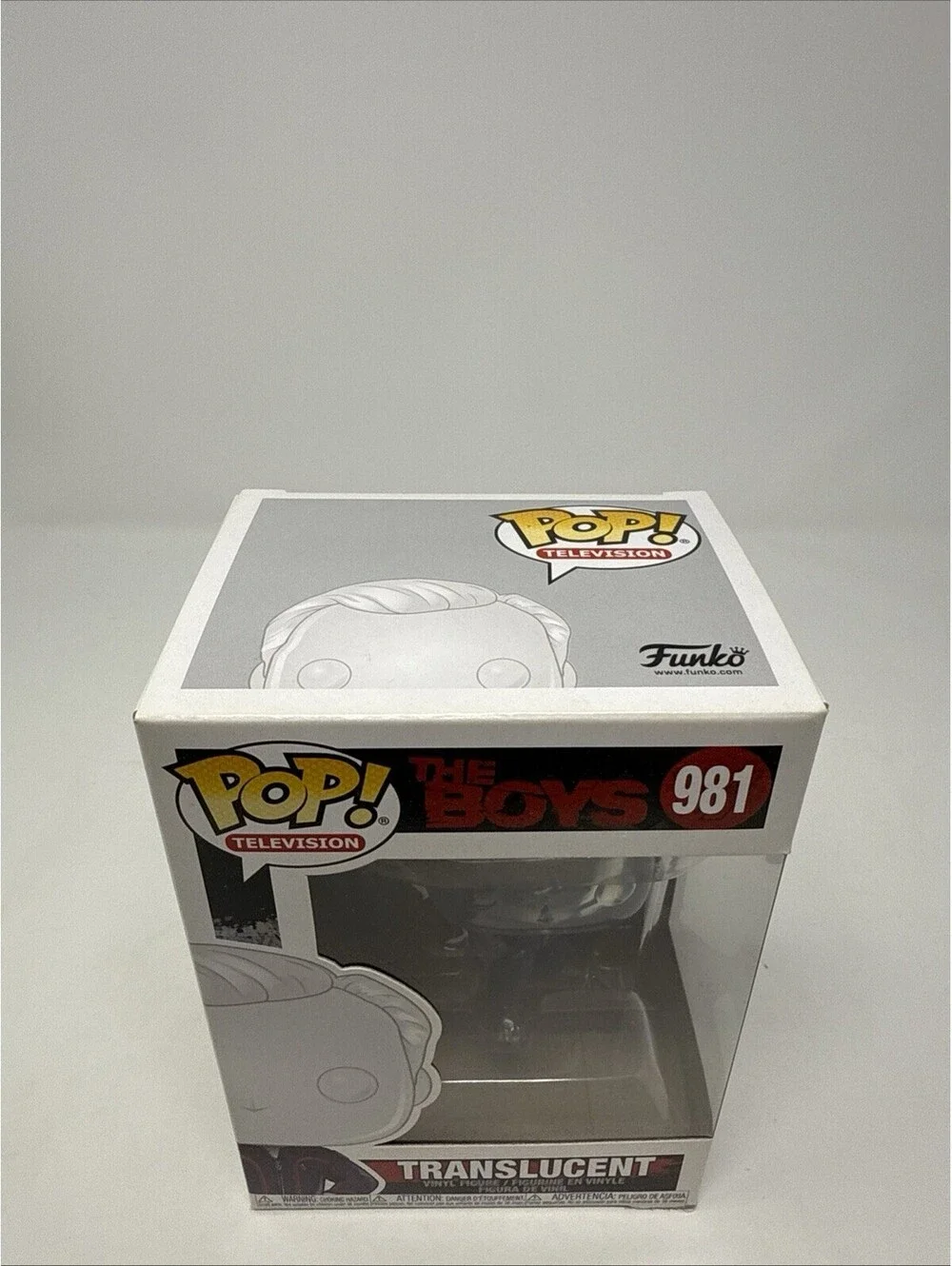 Funko Pop! Television The Boys Translucent Clear/Blue Vinyl Figure #981